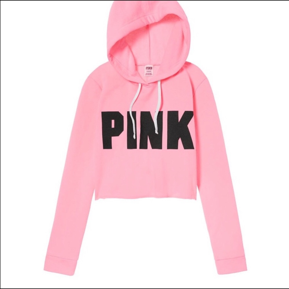 Vs PINK cropped hoodie